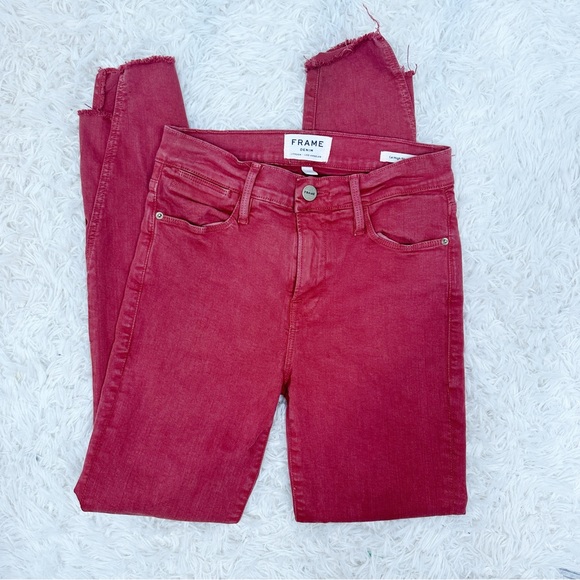 Frame Denim | Jeans | Frame Denim Le High Skinny Jeans 25 Burnt Henna